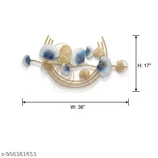 Metal Wall Art Modern Wall Hanging for Bedroom & Home